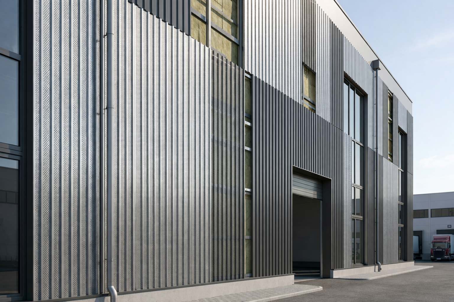 Перфорированный профилированный лист Т-6 для производственной площадки